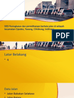 DED Peningkatan Dan Pemeliharaan Berkala Jalan Di Wilayah Kecamatan Cipedes, Tawang, Cihideung, Indihiang