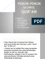 MEMAHAMI ULUMUL QUR'AN