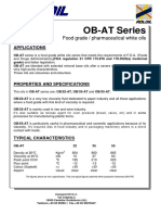 OB-AT Series: Food Grade / Pharmaceutical White Oils