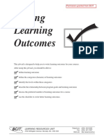 Writing Learning Outcomes: Permission Granted From BCIT
