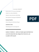 Marco Teórico - Dificultades Que Enfrentan Los Estudiantes de Arquitectura en Las Clases Virtuales