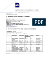 Ficha de Informaoes de Segurana de Produto Quimico