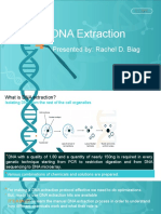 DNA Extraction: Presented By: Rachel D. Biag