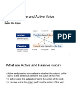 Use of Passive and Active Voice By: Syeda Rifa Anjum