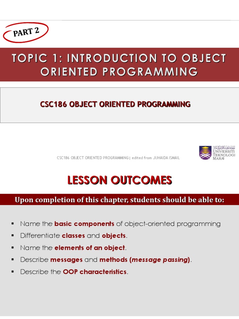 Csc186topic 1 - Part2 | PDF | Inheritance (Object Oriented Programming ...
