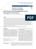 Autamated Detection of Surface Cracks and Numerical Correlation With Thermal-Structural Behaviors of Fire Damaged Concrete Beams