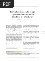 LA INTERFAZ_ EXTENSÓN DEL CUERPOO ESPACIO PARA LA COMUNICACIÓN