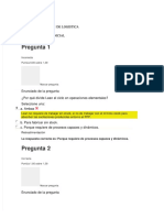 Evaluaciones de logística