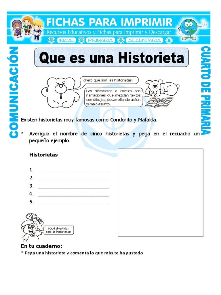 Actividades de historietas para niños | PDF