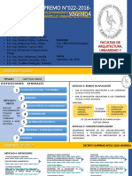 DECRETO SUPREMO N°022-2016-Vivienda: Reglamento de Acondicionamiento Territorial Y Desarrollo Urbano Sostenible