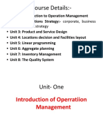 Operation Management