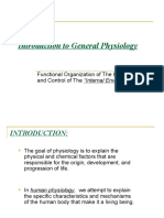 Introduction To General Physiology: Functional Organization of The Human Body and Control of The "Internal Environment"