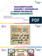 Multiplicación y división de decimales nivel 6° básico