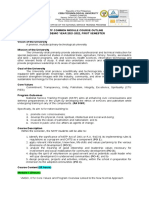 NSTP Common Module Course Outline Academic Year 2021-2022, First Semester