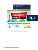 Cambridge IELTS - Model Essays