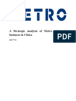 A Strategic Analysis of Metro Wholesale Business in China