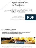 Ética Profesional en Las Funciones en La Cultura Institucional. Henrry Delgado Estrada 1rob