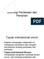 SOSIOLOGI PERDESAAN