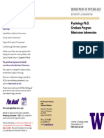 Psychology Ph.D. Graduate Program Admissions Information