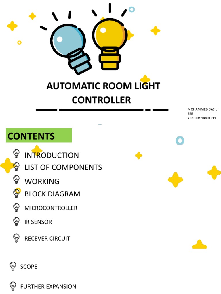 Automatic Room Light Controller System | PDF | Infrared | Microcontroller