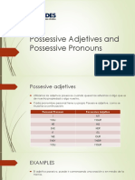 Possessive Adjetives and Possessive Pronouns