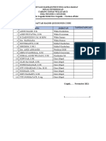 Daftar hadir quesioner guru SMA Negeri 1 Gegesik