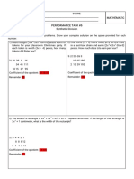 As PerformanceTask (Synthetic Division)