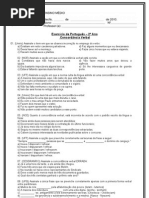 Atividade de Concordancia Verbal - 2º ano -  30.08