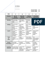 Woodwork Assessment Criteria Name: - Project: - Student Mark /24 Teacher Mark /24