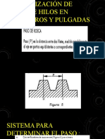 Normalización de Pasos de Hilos en Milímetros y