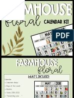 Farmhouse Floral Calendar Kit