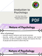 Nature of Psychology