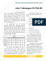 Pedro Cabangon ES Phil-IRI-1