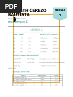 Kenneth Cerezo Bautista: Lesson 1