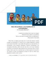 Idea Del Profesor, Una Meditacion A Contratiempo