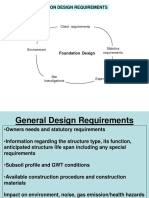 Foundation Design Requirements
