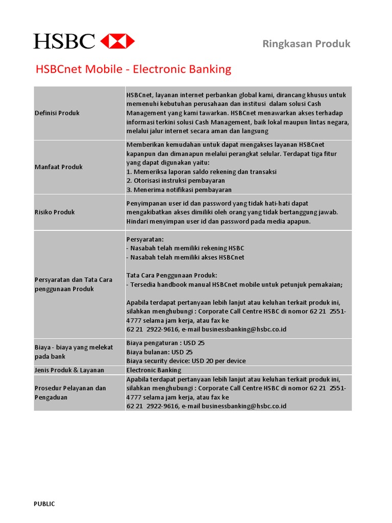 Akses Mudah HSBCnet Mobile | PDF
