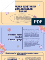 Pengujian Substantif Modal Pemegang Saham