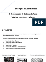 3 - Angela Tropiano. Sistema de Agua y Alcantarillado - CONSTRUCCION SISTEMAS DE AGUA - TUBERIAS, CONEXIONES Y VALVULAS