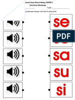 Latihan Mengeja Dan Membunyikan Suku Kata KV