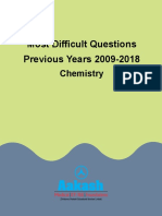 Chemistry - Most Difficult Questions - 2008-18