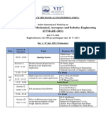 International Workshop Schedule