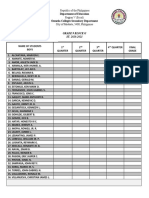 Grade 9 Block G SY. 2020-2021