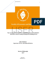 The Cost Impact of Basel III Across Banking Sectors of ASEAN-5 and Macro Stress Testing of Malaysia's Banking Sector (PHD Thesis)