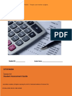2.1 - SITXFIN004 Prepare and Monitor Budgets Student Assessment Guide