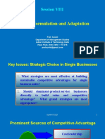 Session VIII - Strategy Formulation and Adaptation (July 2021)