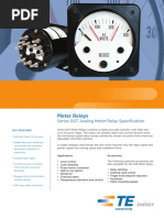 Meter Relays: Series 007 Analog Meter Relay Specification