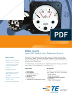 Meter Relays: Series 007 Analog Meter Relay Specification