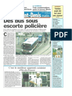 Des bus sous escorte - Le Parisien - Nov 2009