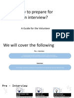 How To Prepare For An Interview?: A Guide For The Volunteer